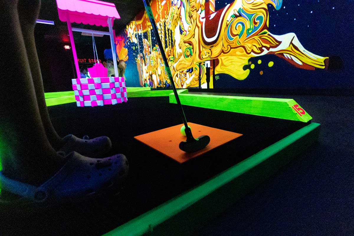 NEW Glow in the Park Indoor Mini Golf in Oshkosh is Now Open!